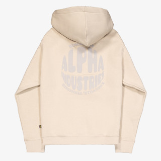 ALPHA INDUSTRIES Logo Back Print Hoodie 