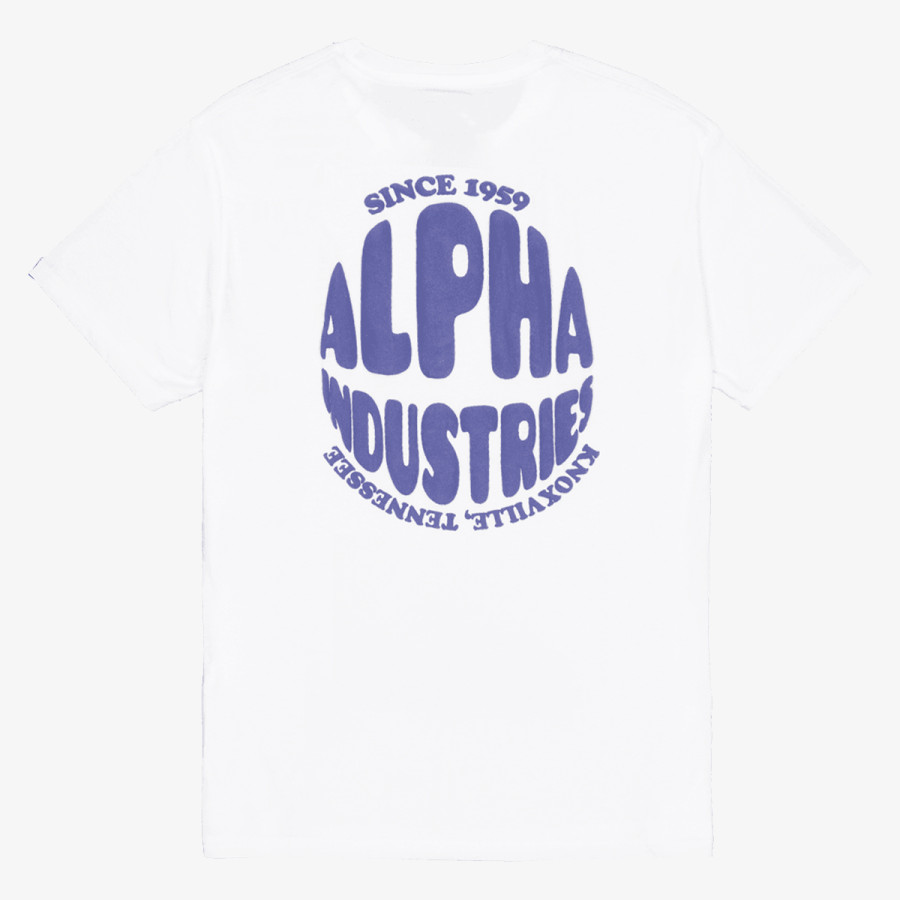 ALPHA INDUSTRIES Logo Back Print T-Shirt 