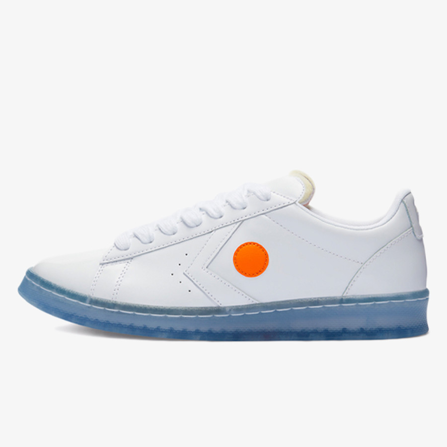 CONVERSE PRO LEATHER OX WHITE/WHITE/ORIOLE 