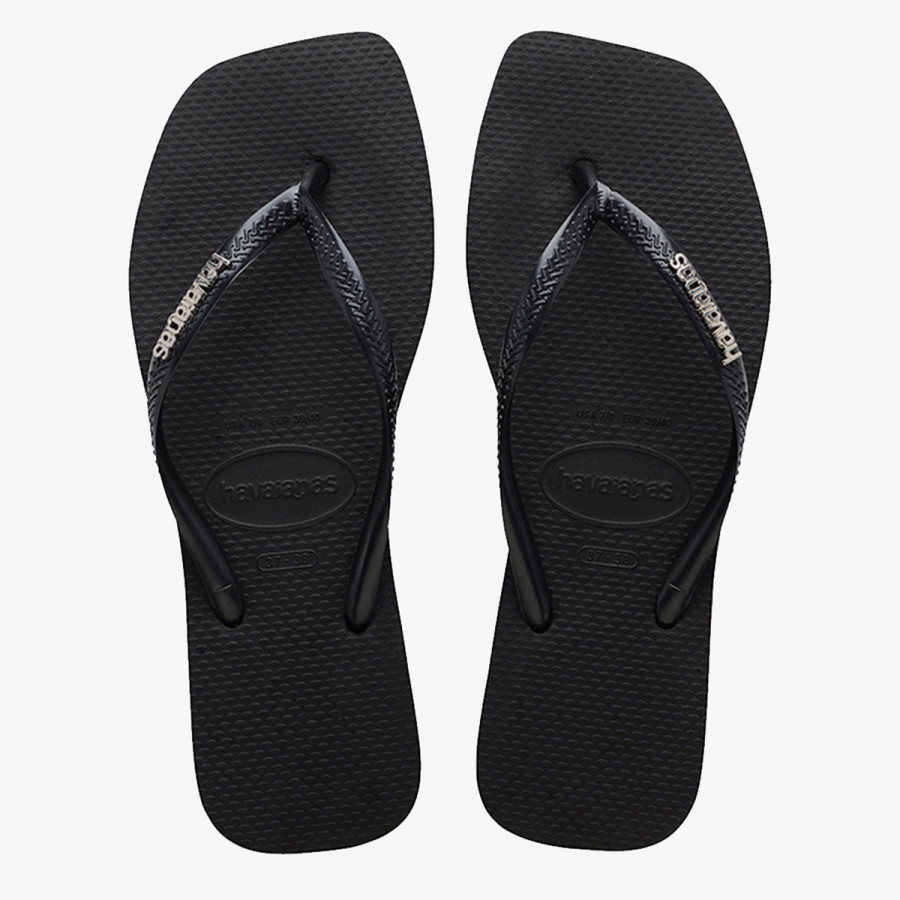 HAVAIANAS SLIM SQUARE LOGO METALLIC 