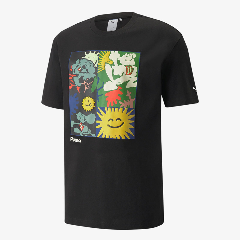 PUMA PUMA ADVENTURE PLANET Graphic Tee