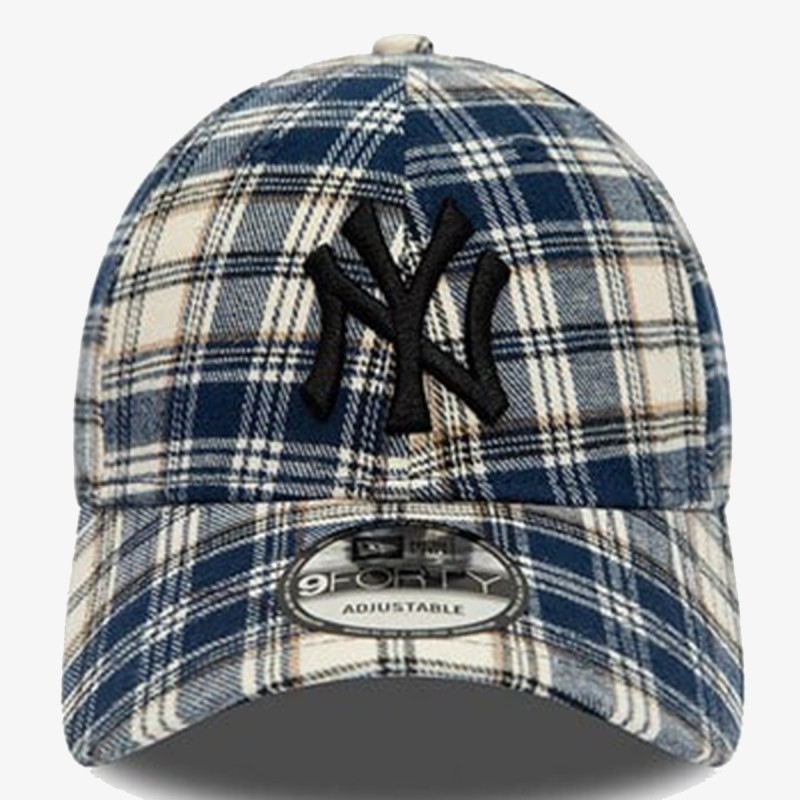 NEW ERA PLAID CAMO 9FORTY NEYYAN  NVY 