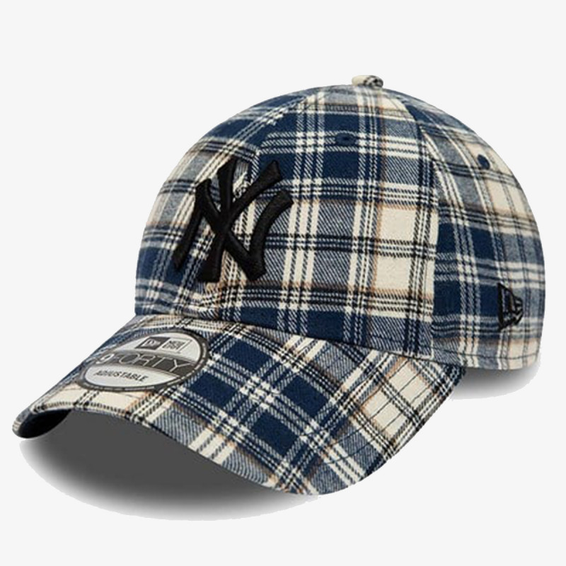 NEW ERA PLAID CAMO 9FORTY NEYYAN  NVY 