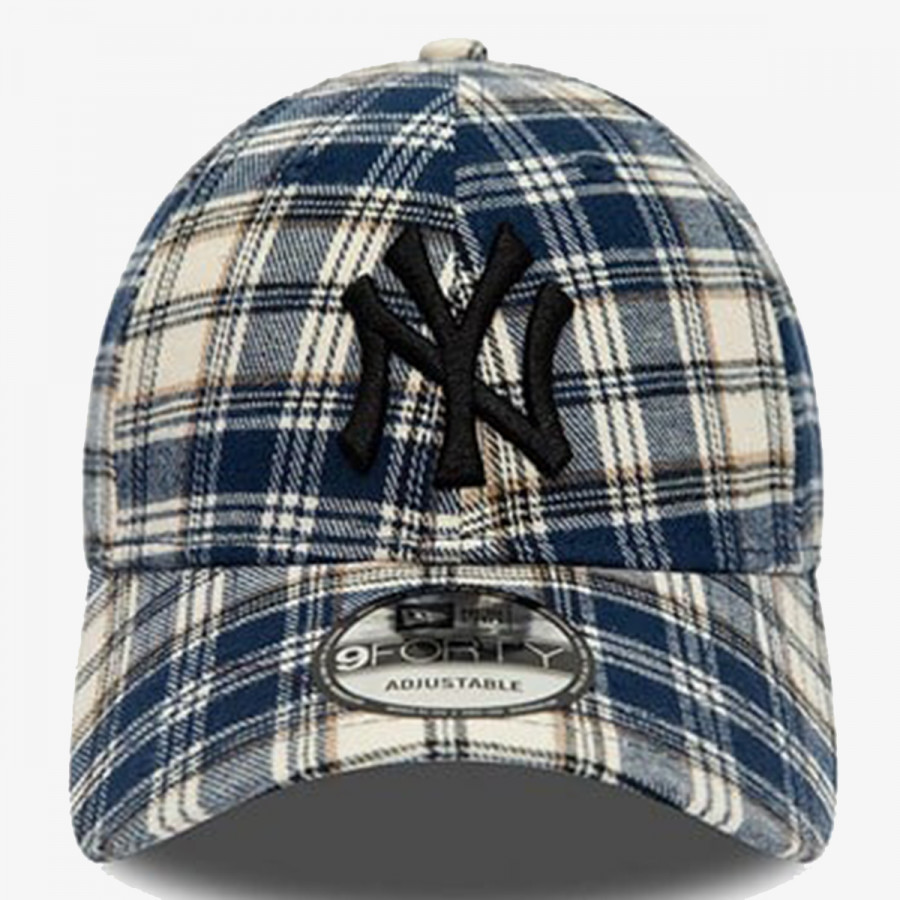 NEW ERA PLAID CAMO 9FORTY NEYYAN  NVY 