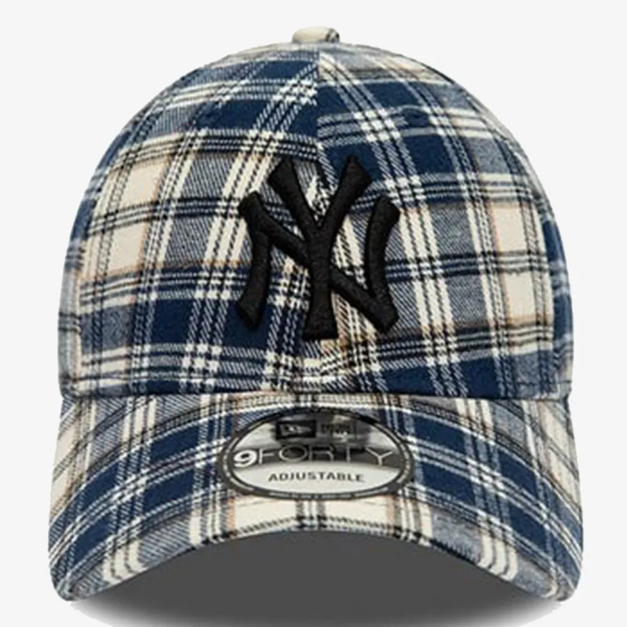 NEW ERA PLAID CAMO 9FORTY NEYYAN  NVY 