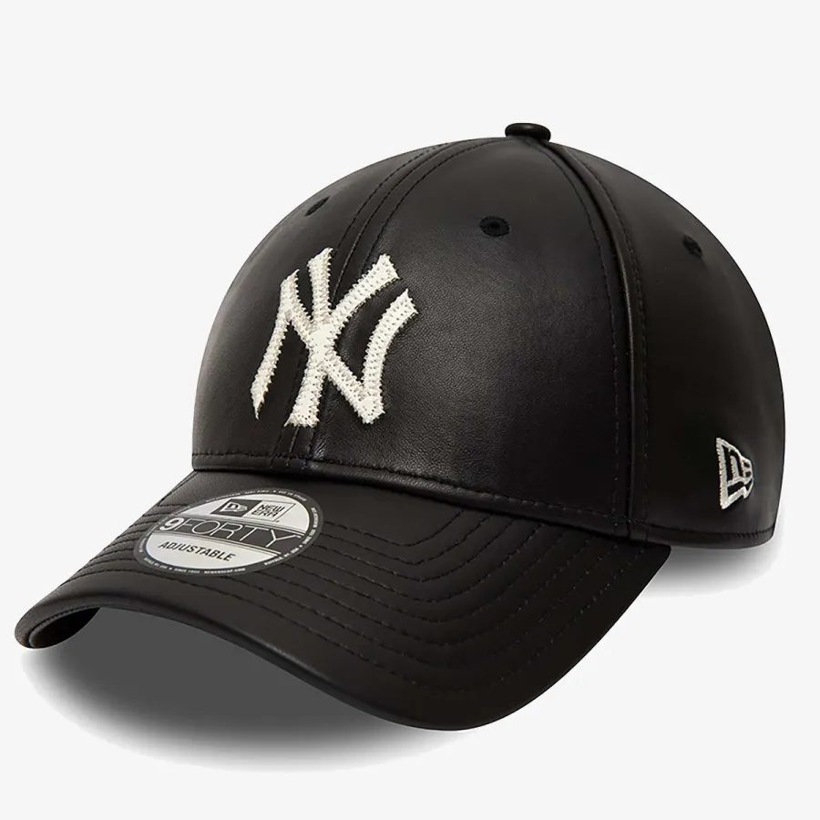NEW ERA MLB LEATHER 9FORTY NEYYAN  BLKOFW 
