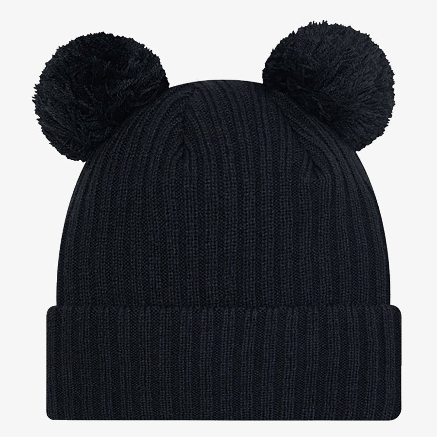 NEW ERA KAPA WMNS DOUBLE POM BEANIE NEYYAN  BLKB 