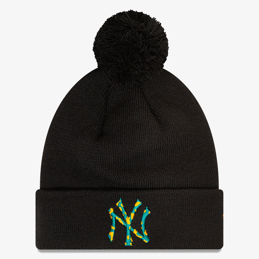 NEW ERA KAPA INFILL BOBBLE BEANIE NEYYAN  BLKMLC 