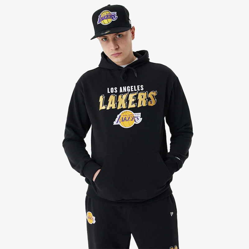 NEW ERA PULOVER TEAM SCRIPT OS HOODY LOSLAK BLKM 