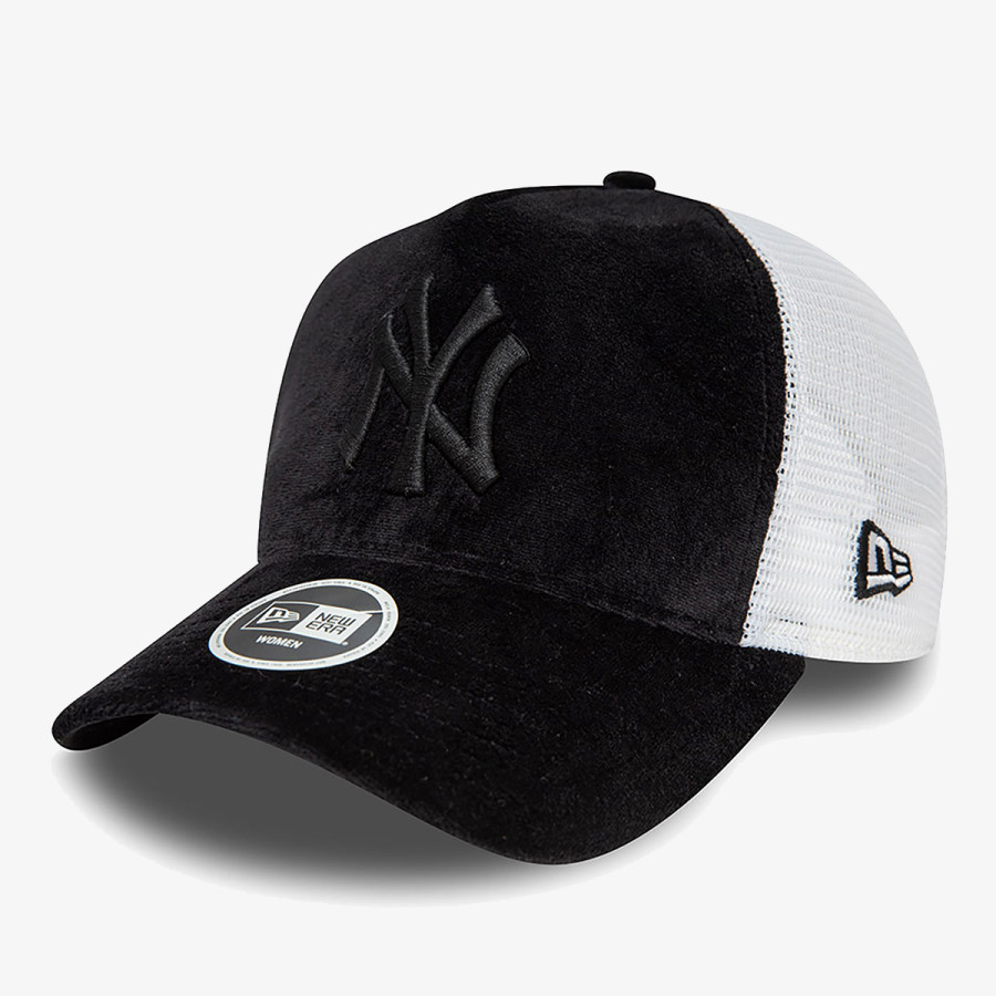 NEW ERA WMNS VELOUR TRUCKER NEYYAN  BLKBLK 