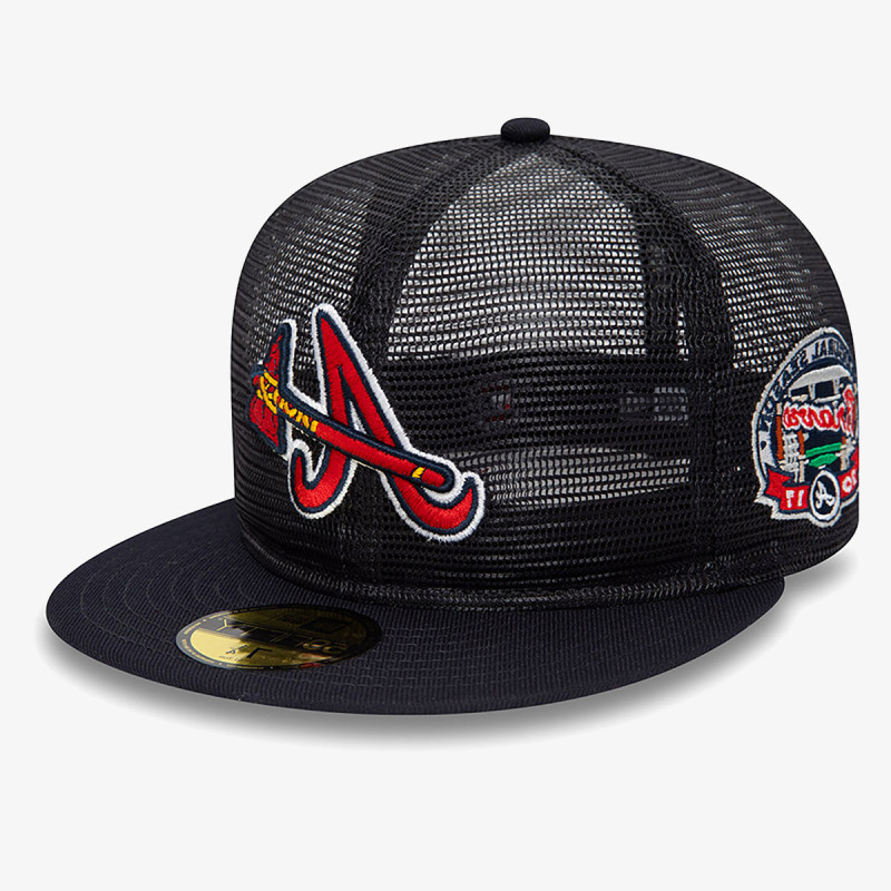 NEW ERA MLB 59FIFTY MESH PATCH ATLBRA  NVY 
