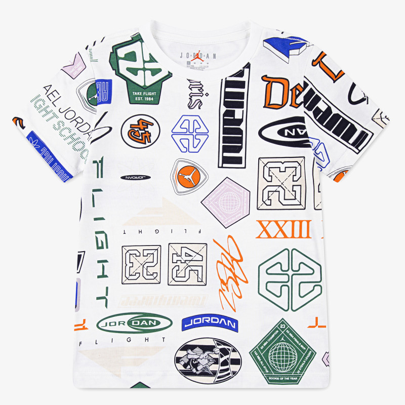NIKE JDB MJ ESS AOP SS TEE 