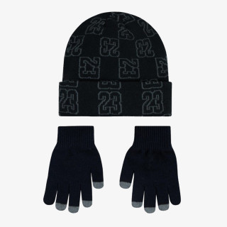 JORDAN JAN MONOGRAM BEANIE SET 