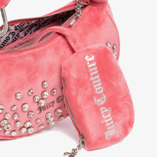 JUICY COUTURE Blossom Micro Hobo Polyester Juicy Pink 