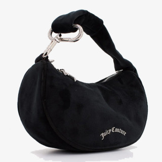 JUICY COUTURE Blossom Small Hobo Bag Polyester Black 
