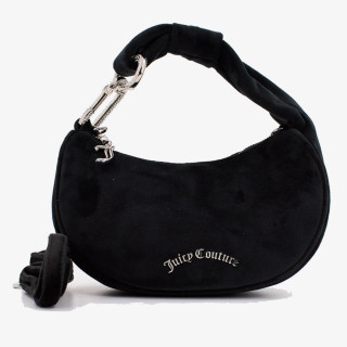 JUICY COUTURE Blossom Small Hobo Bag Polyester Black 