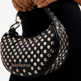 JUICY COUTURE Blossom Studs S. Hobo PU Black 