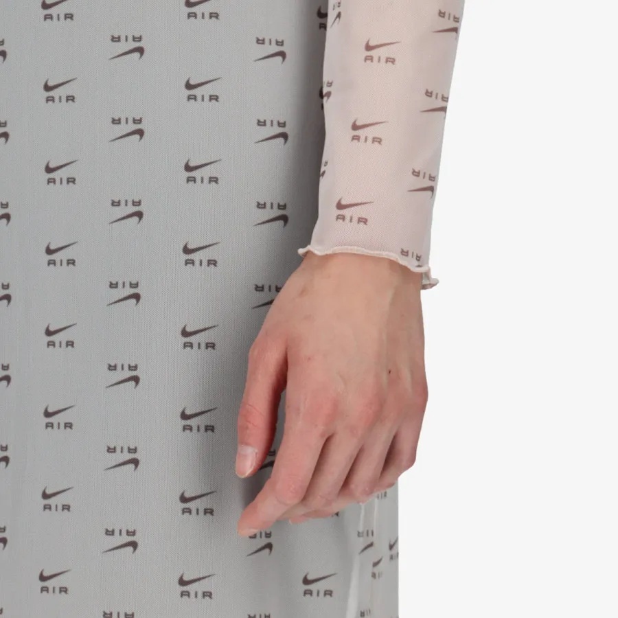 NIKE W NSW AIR AOP MESH LS DRESS 