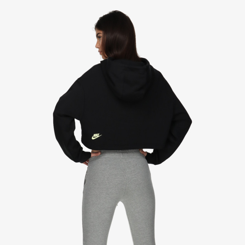 NIKE W NSW FLC PO HOODIE CROP DNC 