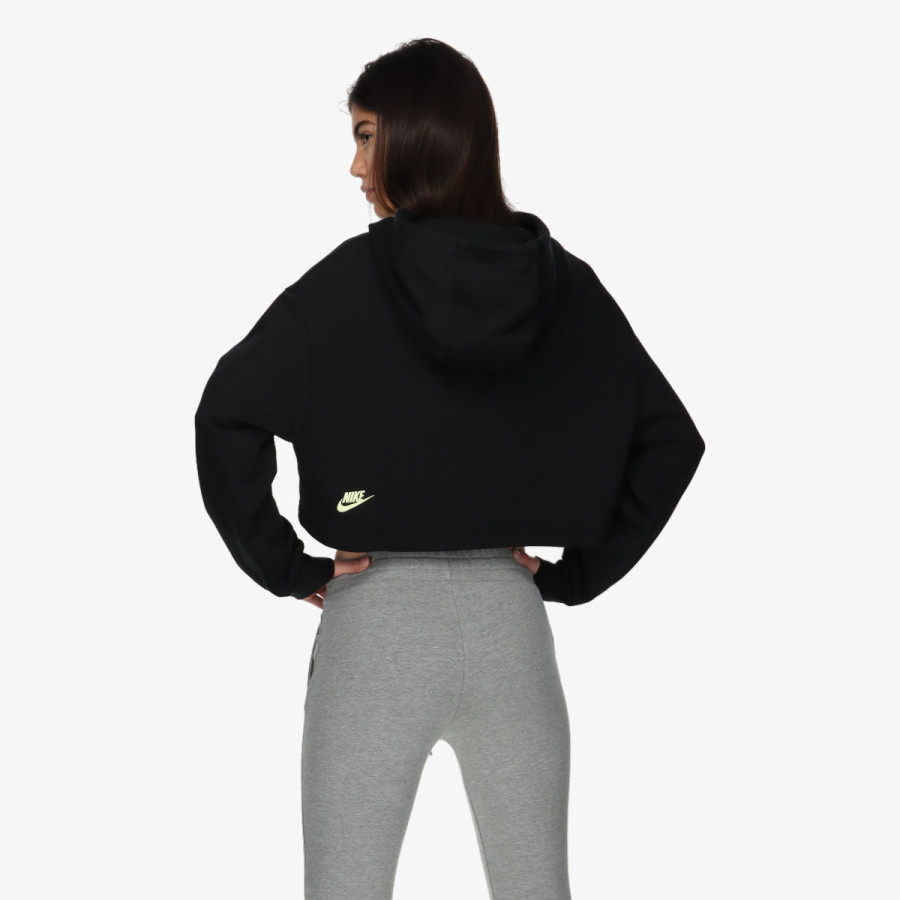 NIKE W NSW FLC PO HOODIE CROP DNC 