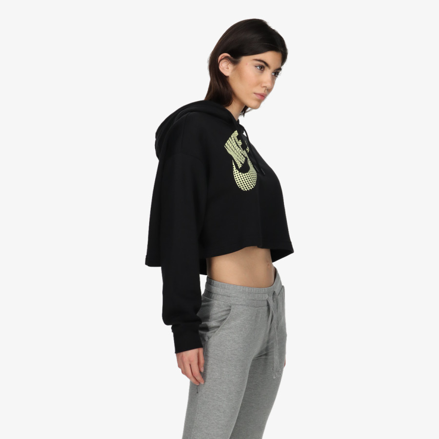 NIKE W NSW FLC PO HOODIE CROP DNC 