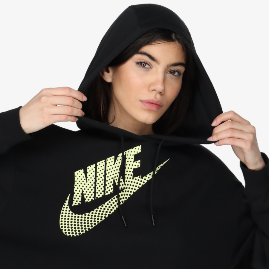 NIKE W NSW FLC PO HOODIE CROP DNC 