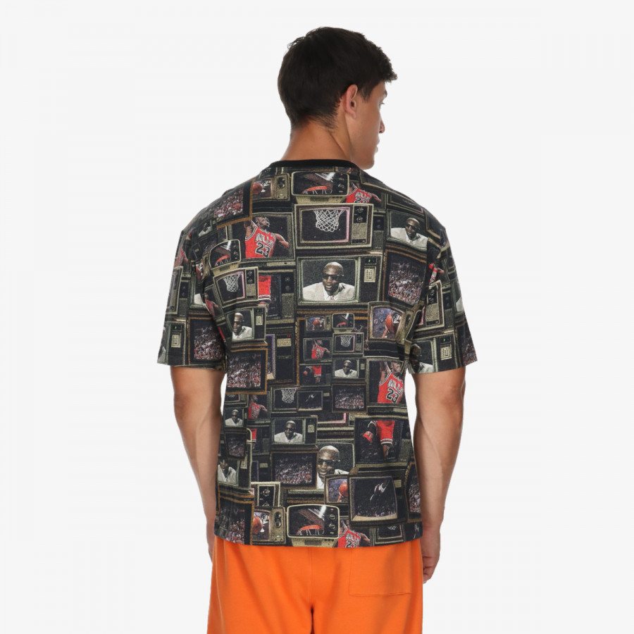 NIKE M J BRK TV AOP SS CREW 