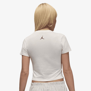 NIKE W J FLT SS TMID GFX TEE CHN 