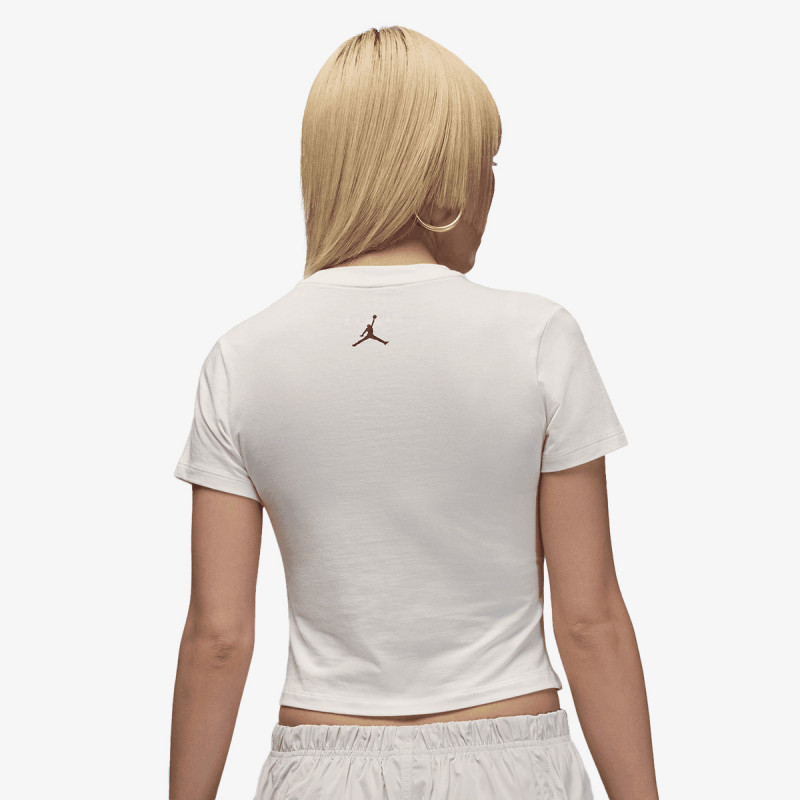 NIKE W J FLT SS TMID GFX TEE CHN 
