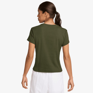 NIKE W NSW RIB  TGHT SS TEE 