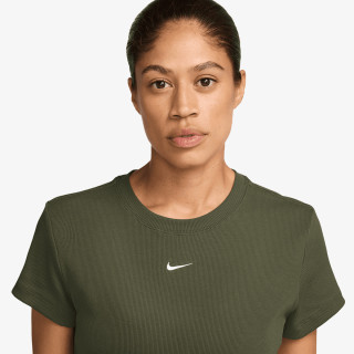 NIKE W NSW RIB  TGHT SS TEE 