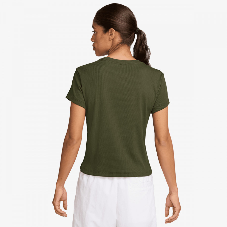 NIKE W NSW RIB  TGHT SS TEE 