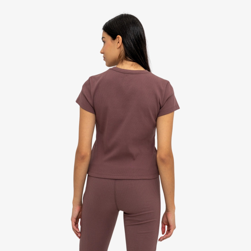 NIKE W NSW RIB  TGHT SS TEE 