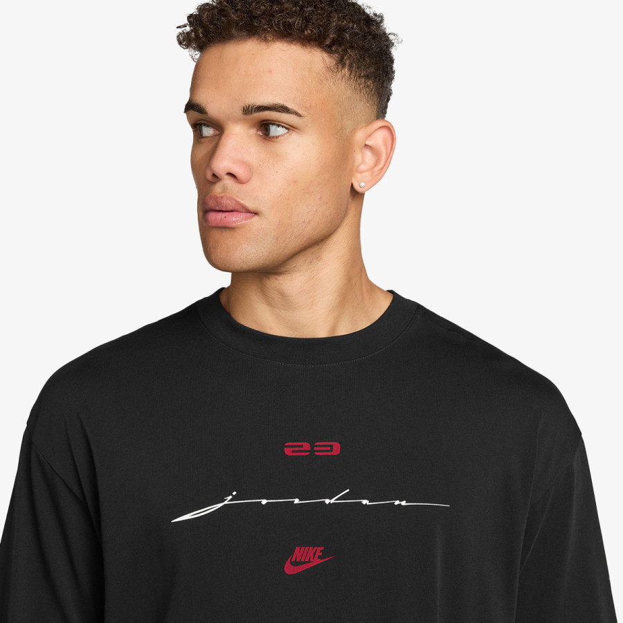 NIKE M J FLT SCRIPT BOXY SS CREW 