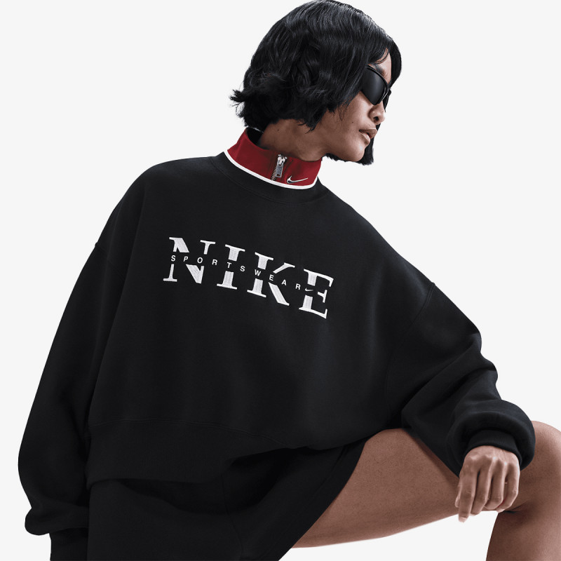 NIKE W NSW PHNX FLC CREW GLS 