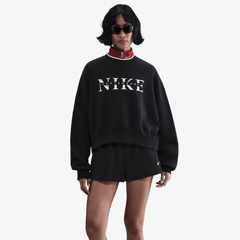 NIKE W NSW PHNX FLC CREW GLS 