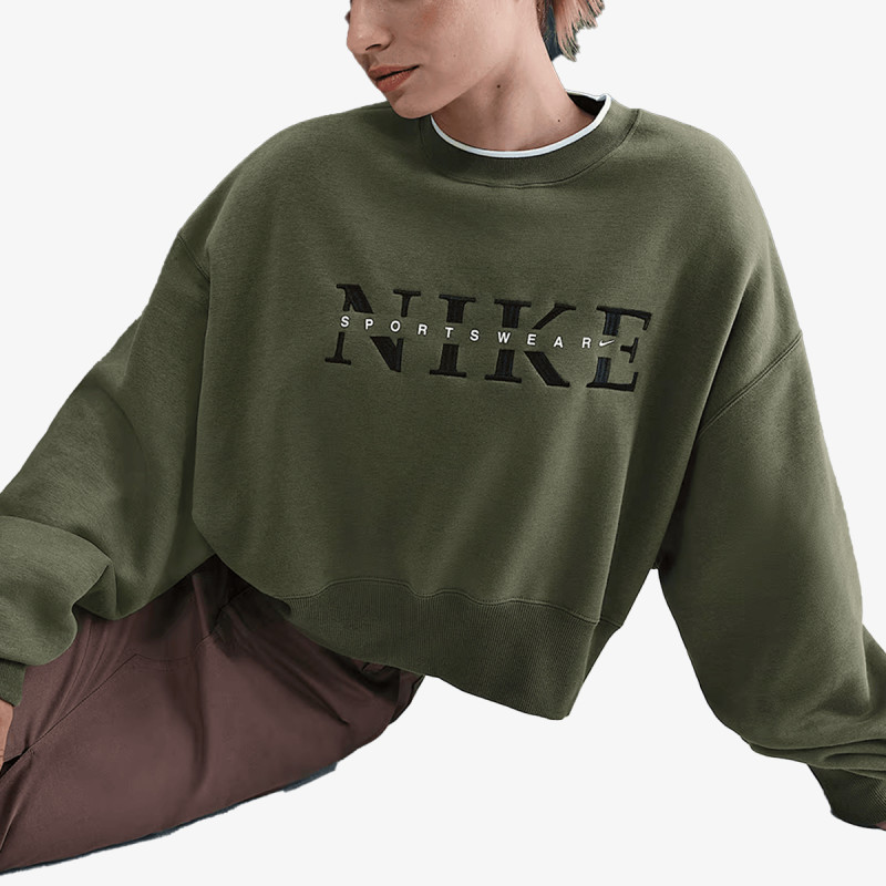 NIKE W NSW PHNX FLC CREW GLS 