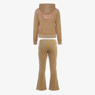 JUICY COUTURE ZIP THRU HOODIE AND BOOTCUT JOG SET 