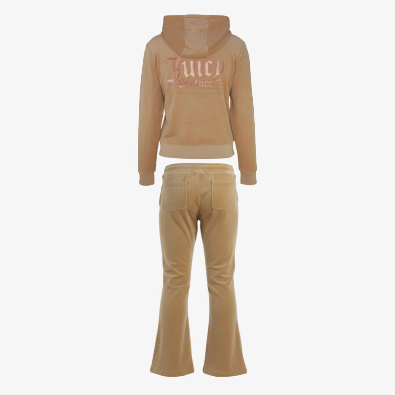 JUICY COUTURE ZIP THRU HOODIE AND BOOTCUT JOG SET 