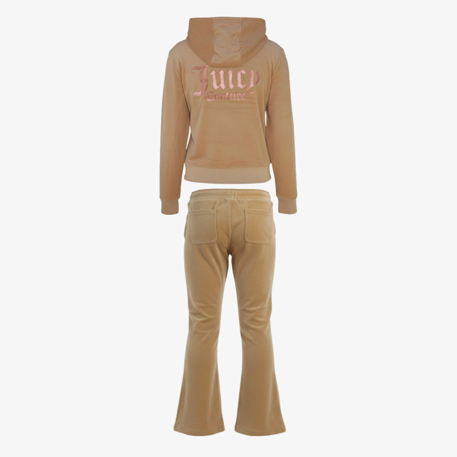 JUICY COUTURE ZIP THRU HOODIE AND BOOTCUT JOG SET 