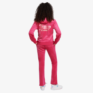 JUICY COUTURE ZIP THRU HOODIE AND BOOTCUT JOG SET 
