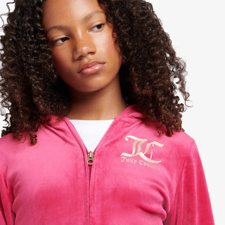 JUICY COUTURE ZIP THRU HOODIE AND BOOTCUT JOG SET 