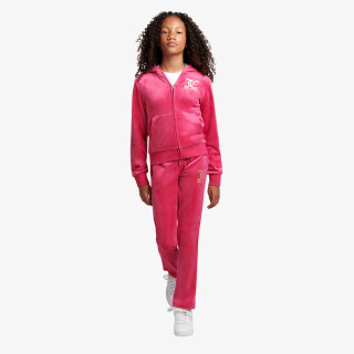 JUICY COUTURE ZIP THRU HOODIE AND BOOTCUT JOG SET 