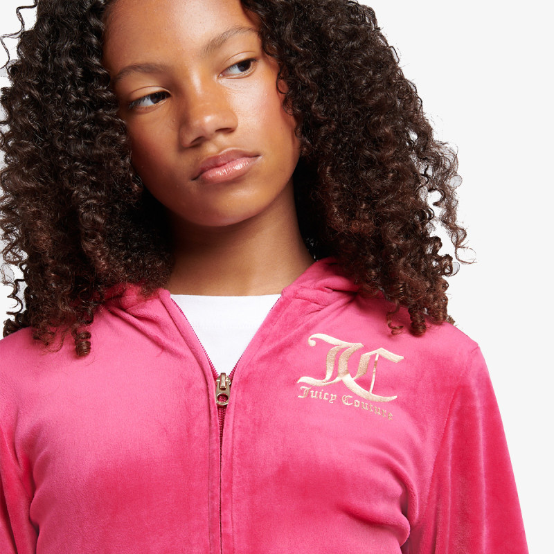 JUICY COUTURE ZIP THRU HOODIE AND BOOTCUT JOG SET 