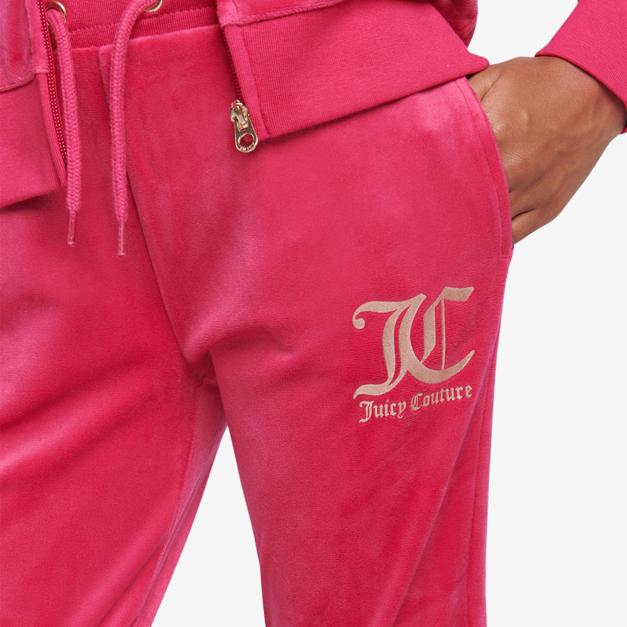 JUICY COUTURE ZIP THRU HOODIE AND BOOTCUT JOG SET 