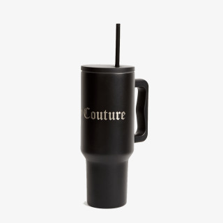 JUICY COUTURE Steel Tumbler With Straw 
