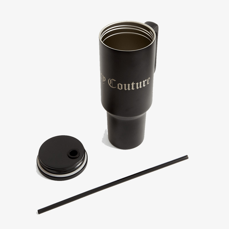 JUICY COUTURE Steel Tumbler With Straw 