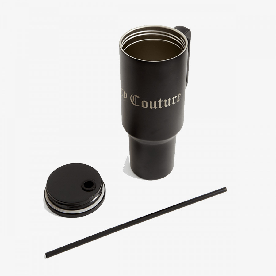 JUICY COUTURE Steel Tumbler With Straw 