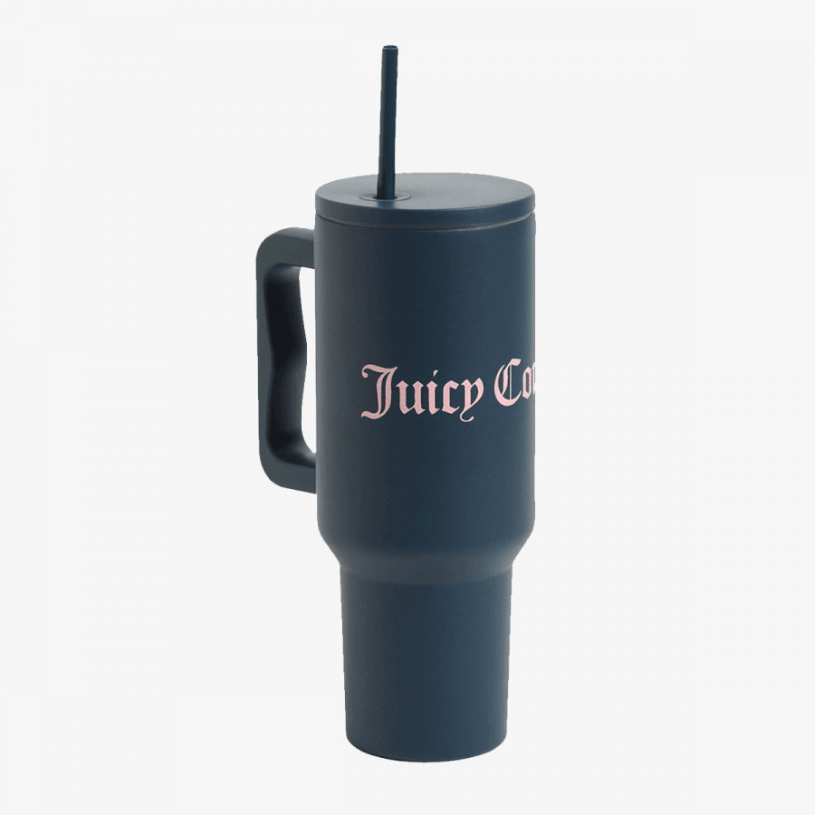 JUICY COUTURE Steel Tumbler With Straw 