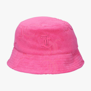 JUICY COUTURE ELEANNA MONOGRAM TOWELLING BUCKET HAT 